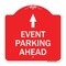 Signmission Designer Series Sign-Parking Sign & Post Kit, Red & White Aluminum Sign, 18" x 18", RW-1818-23366 A-DES-RW-1818-23366 - alternate 1